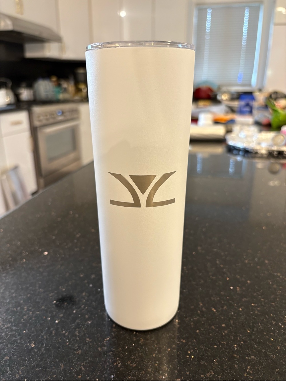 Authentic LeVian White Colored Insulated Cup/Tumbler With Lid (Brand New)
